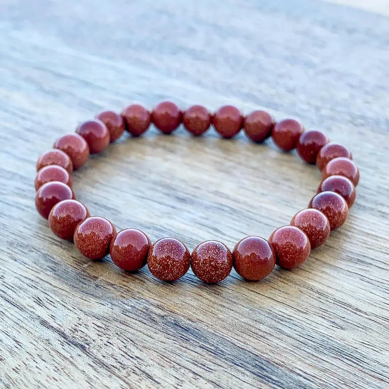 8 mm Gemstone Beaded Bracelet