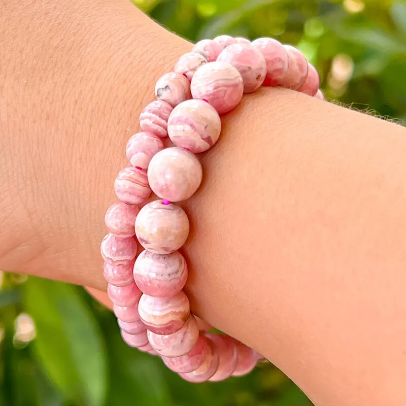 8 mm Gemstone Beaded Bracelet