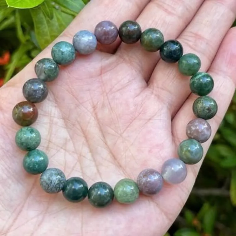 8 mm Gemstone Beaded Bracelet