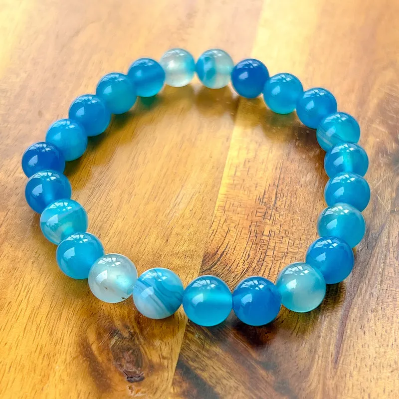 8 mm Gemstone Beaded Bracelet