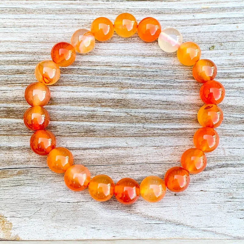 8 mm Gemstone Beaded Bracelet