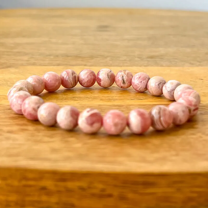 8 mm Gemstone Beaded Bracelet