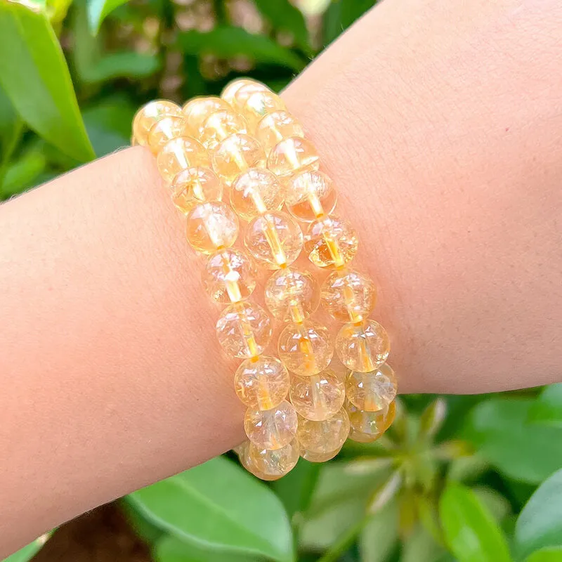 8 mm Gemstone Beaded Bracelet