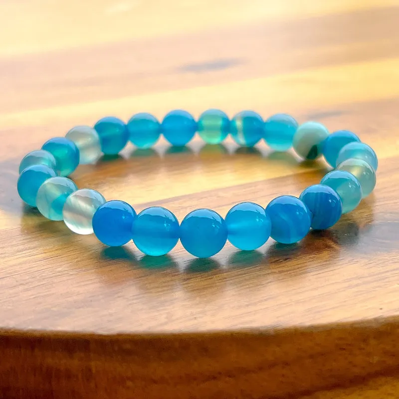 8 mm Gemstone Beaded Bracelet
