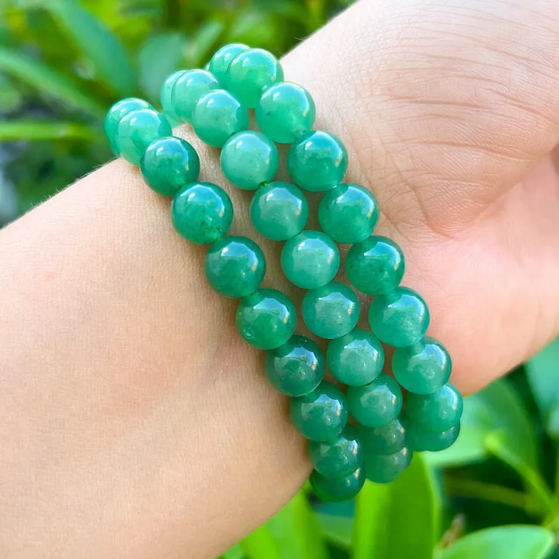 8 mm Gemstone Beaded Bracelet