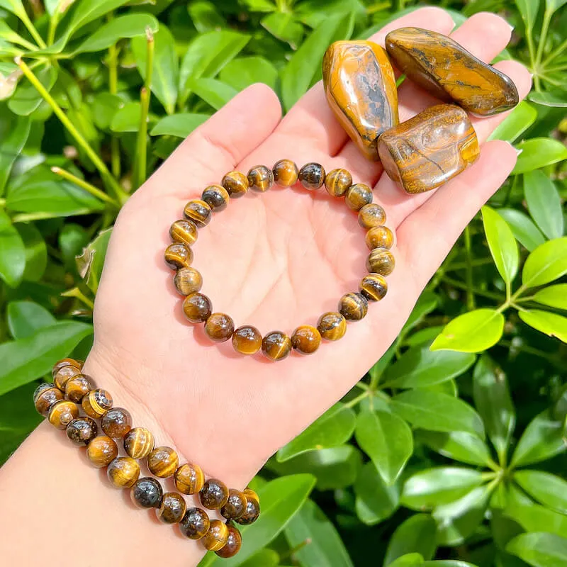 8 mm Gemstone Beaded Bracelet