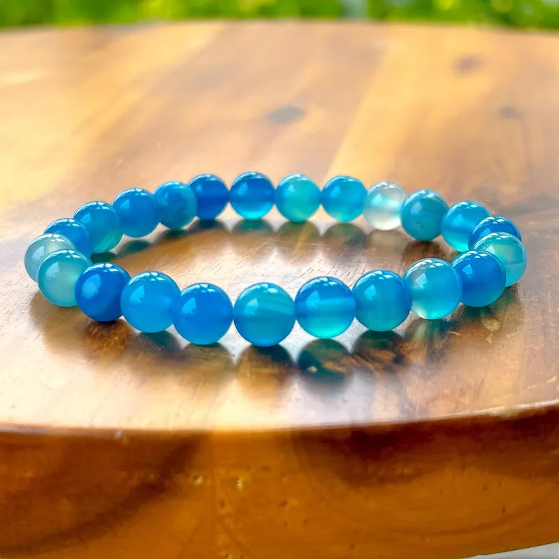 8 mm Gemstone Beaded Bracelet