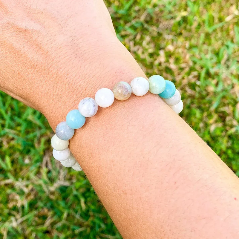 8 mm Gemstone Beaded Bracelet