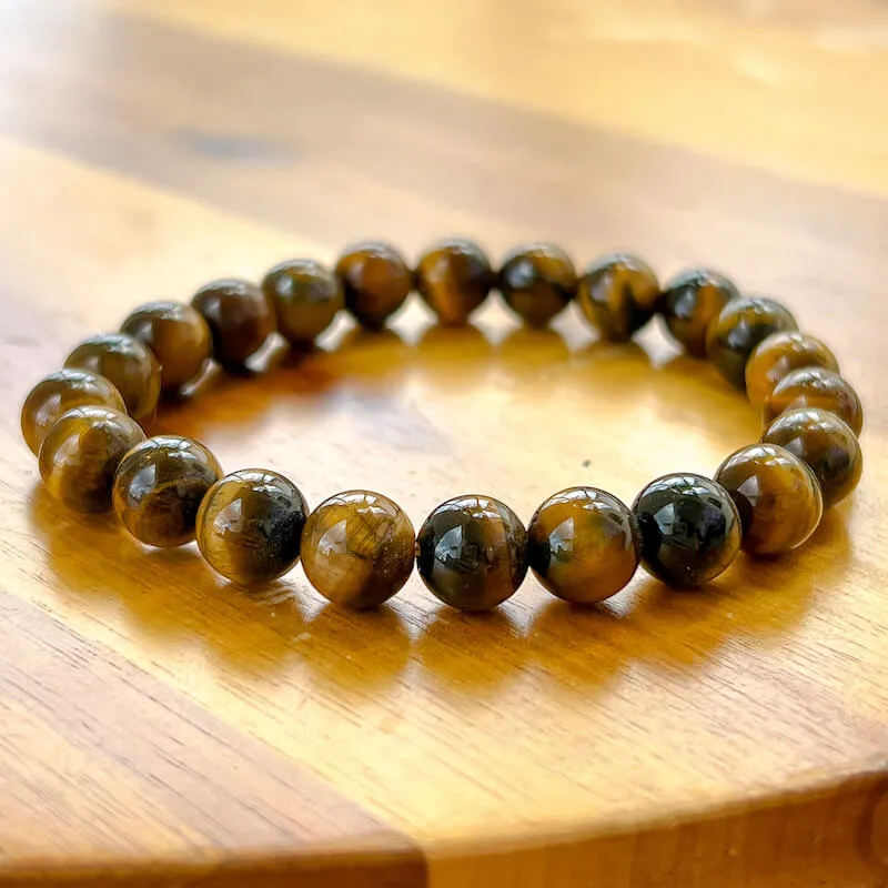 8 mm Gemstone Beaded Bracelet