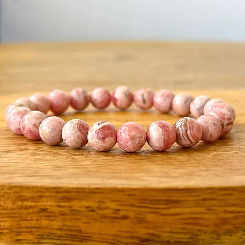 8 mm Gemstone Beaded Bracelet