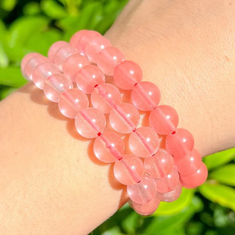 8 mm Gemstone Beaded Bracelet