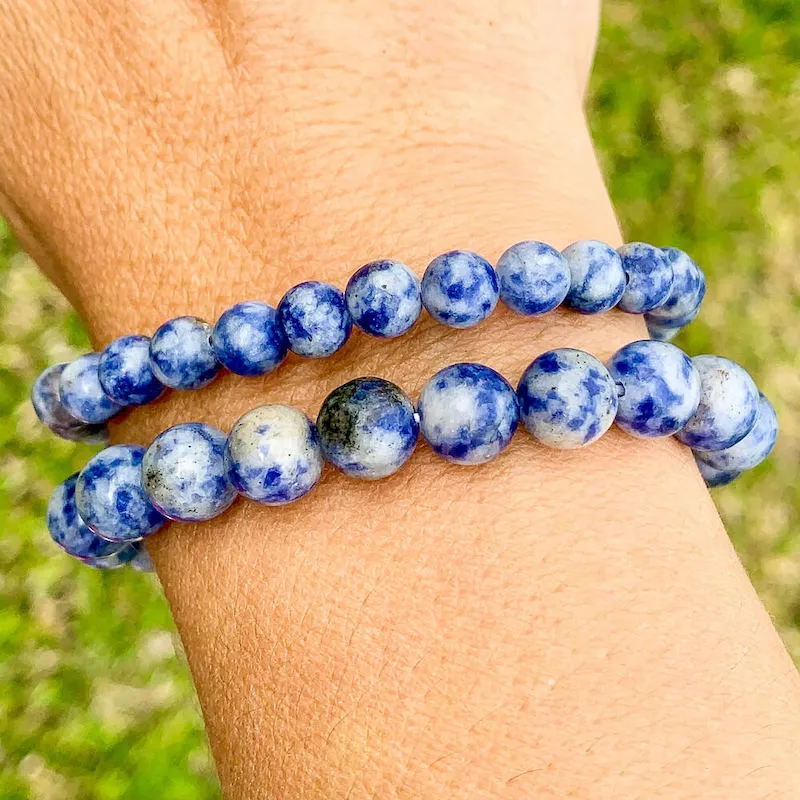 8 mm Gemstone Beaded Bracelet