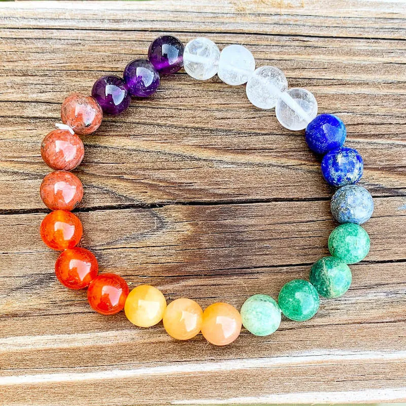 8 mm Gemstone Beaded Bracelet