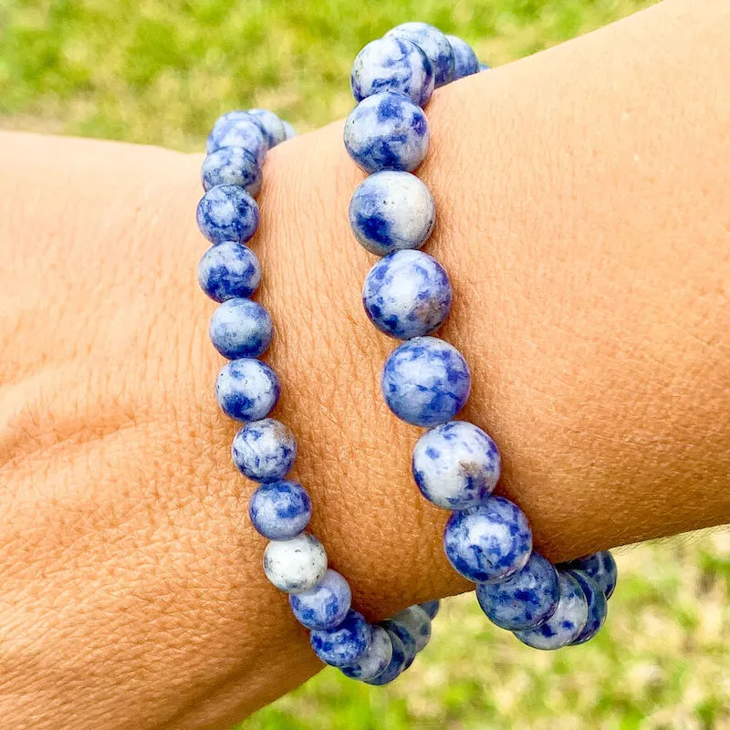 8 mm Gemstone Beaded Bracelet