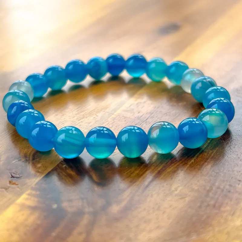 8 mm Gemstone Beaded Bracelet