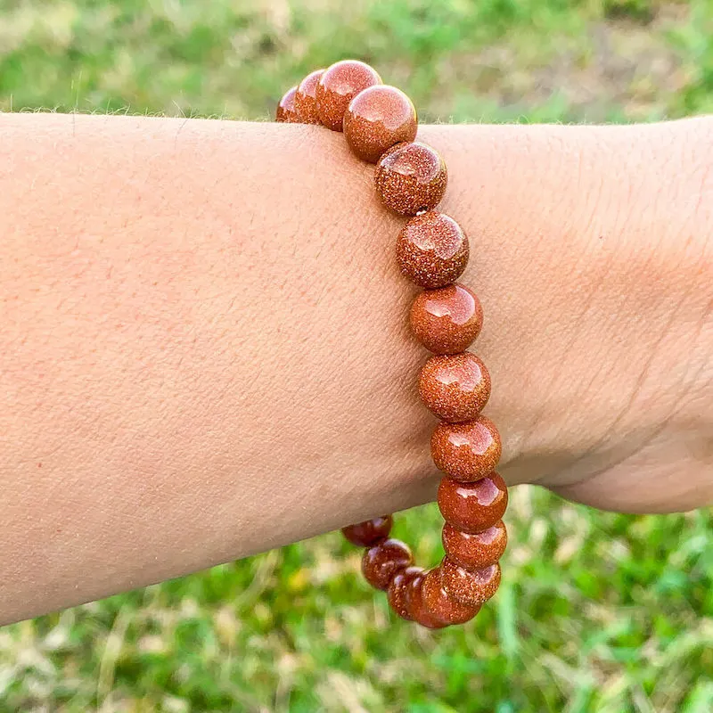 8 mm Gemstone Beaded Bracelet