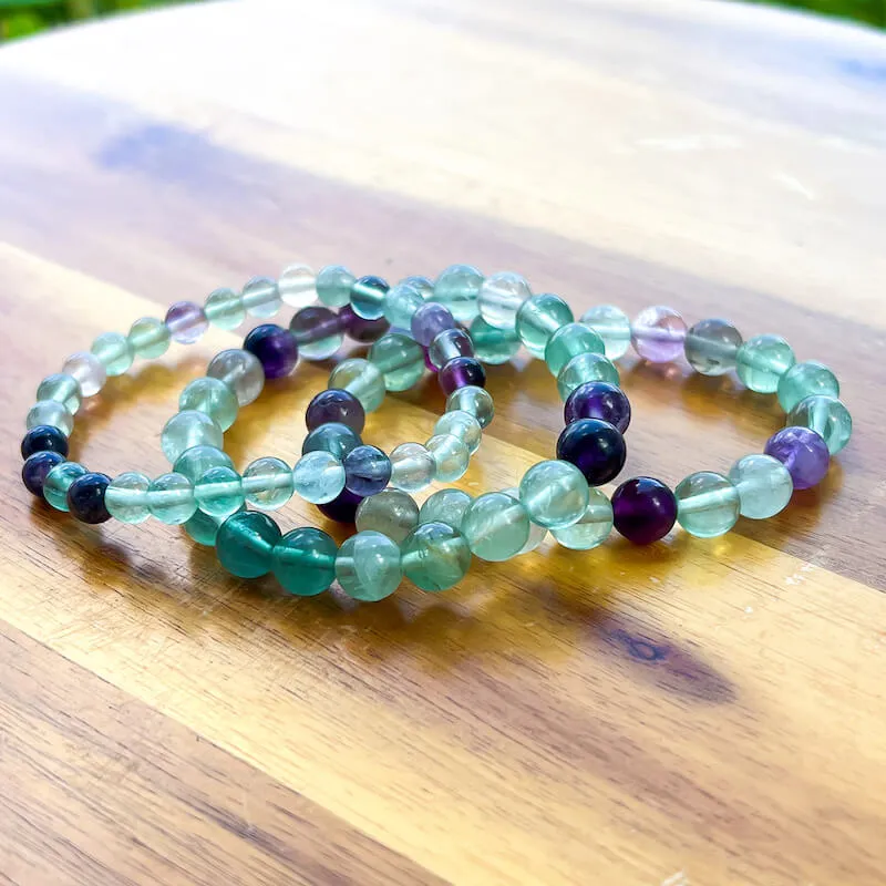 8 mm Gemstone Beaded Bracelet