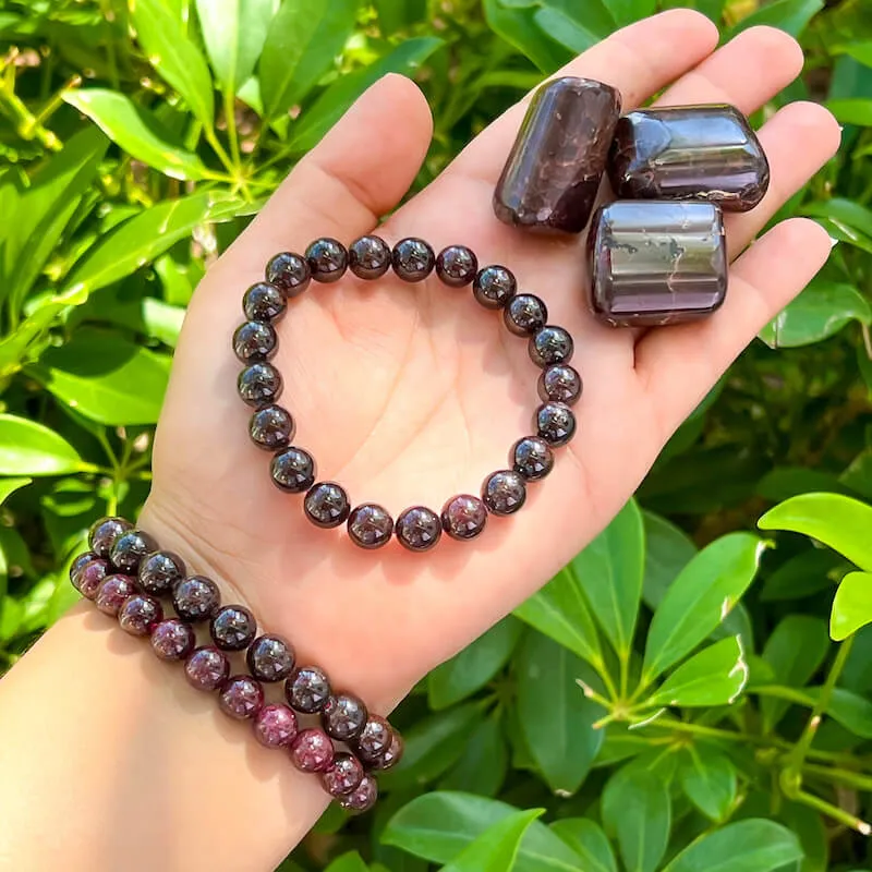 8 mm Gemstone Beaded Bracelet