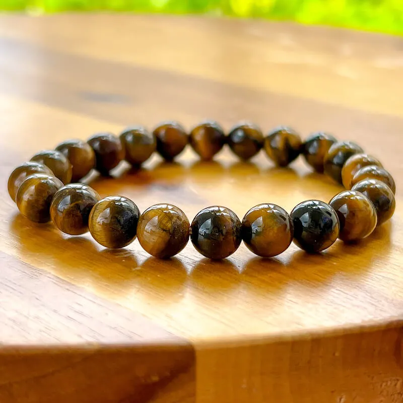 8 mm Gemstone Beaded Bracelet