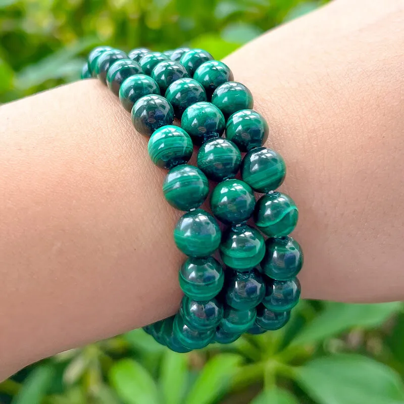 8 mm Gemstone Beaded Bracelet