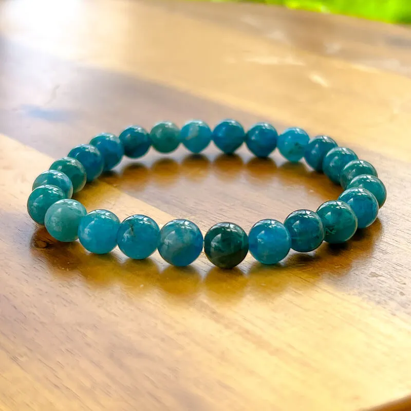 8 mm Gemstone Beaded Bracelet