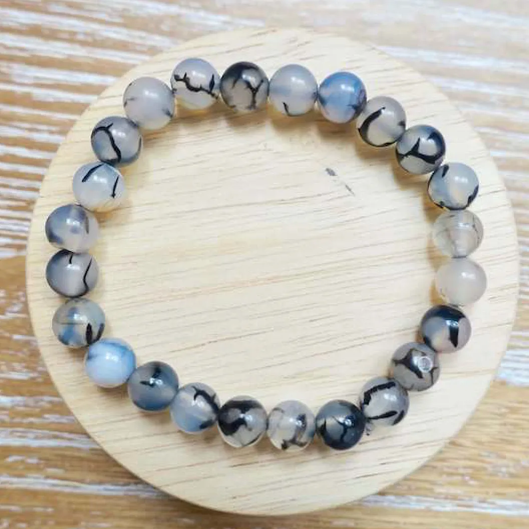 8 mm Gemstone Beaded Bracelet