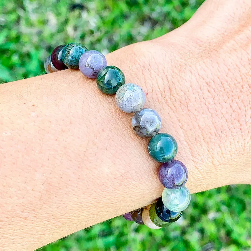 8 mm Gemstone Beaded Bracelet