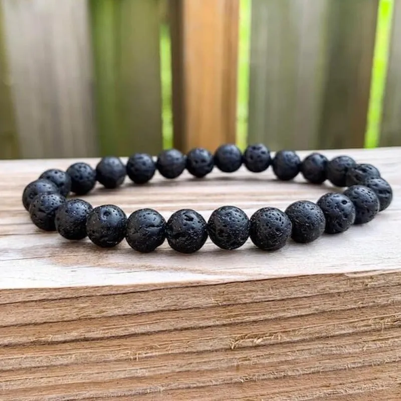 8 mm Gemstone Beaded Bracelet
