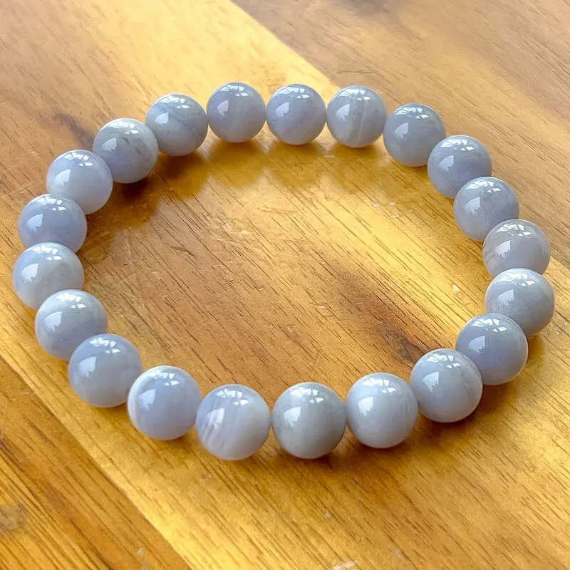 8 mm Gemstone Beaded Bracelet