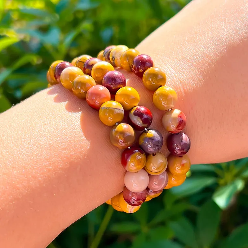 8 mm Gemstone Beaded Bracelet