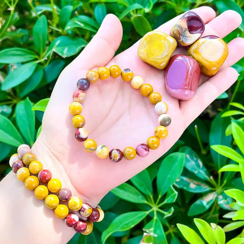 8 mm Gemstone Beaded Bracelet