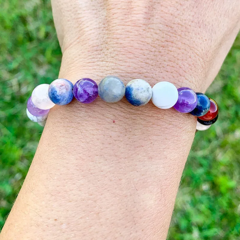 8 mm Gemstone Beaded Bracelet
