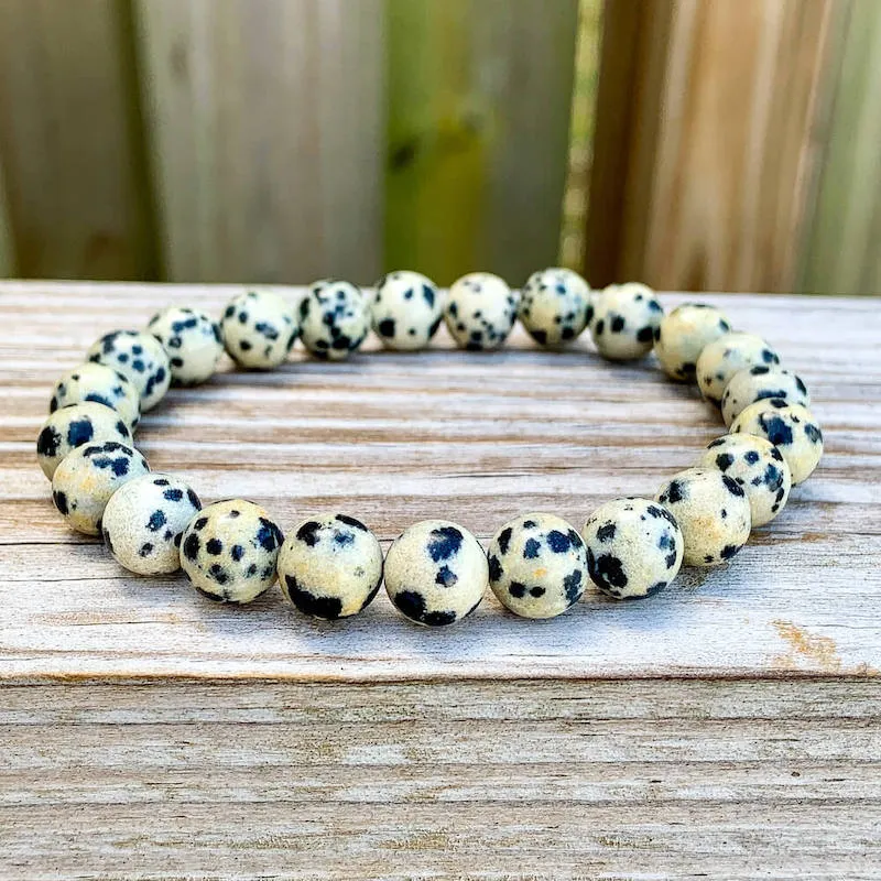 8 mm Gemstone Beaded Bracelet