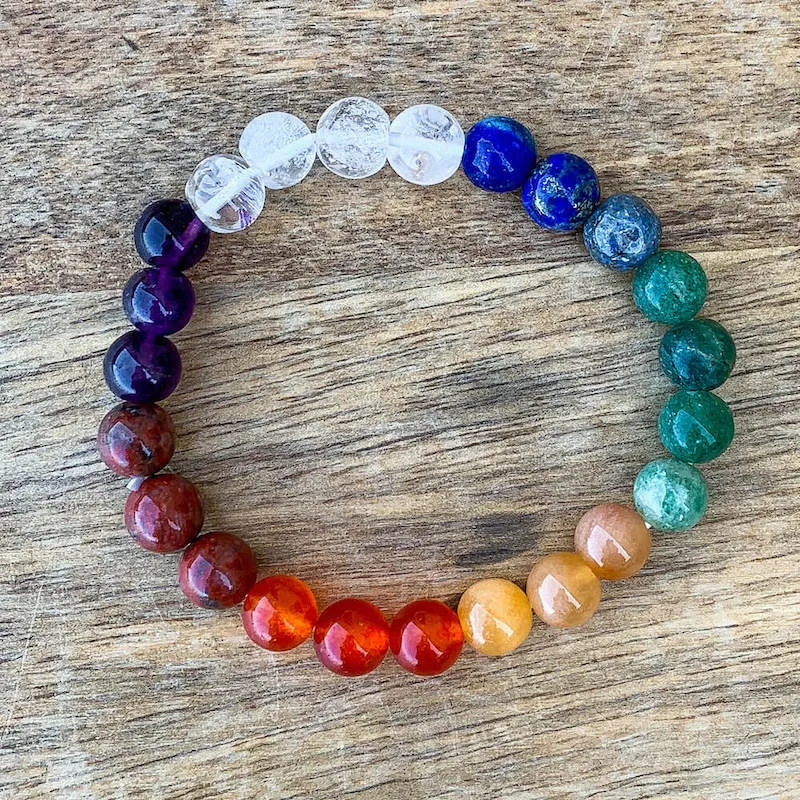 8 mm Gemstone Beaded Bracelet