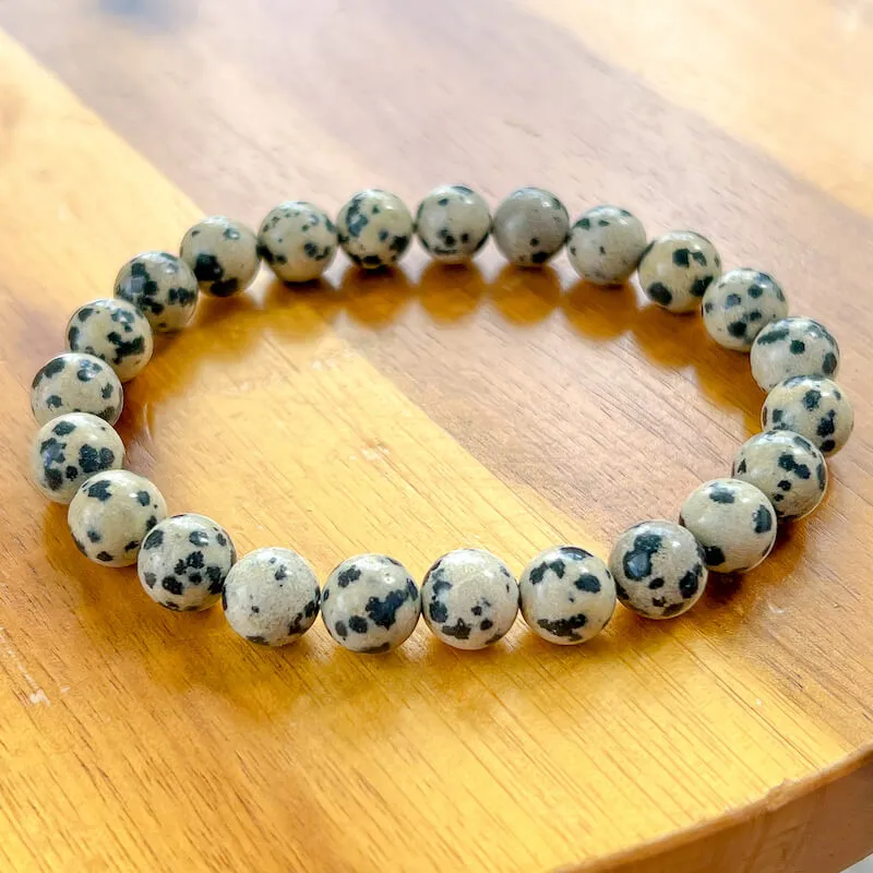 8 mm Gemstone Beaded Bracelet