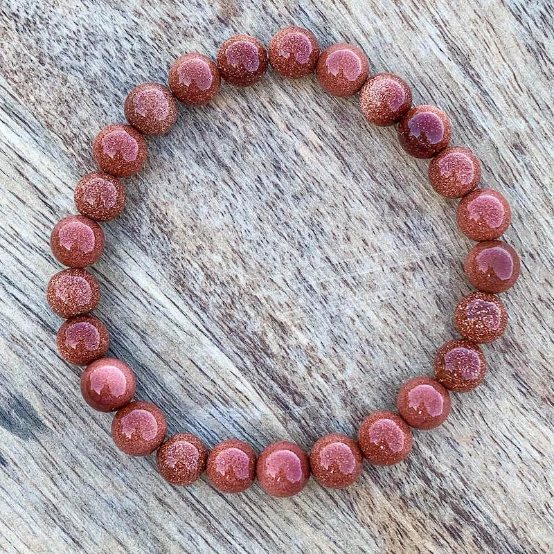 8 mm Gemstone Beaded Bracelet