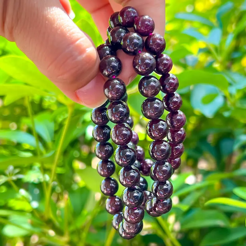 8 mm Gemstone Beaded Bracelet