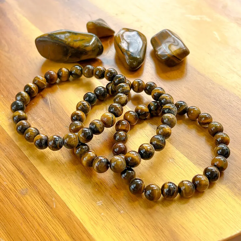 8 mm Gemstone Beaded Bracelet