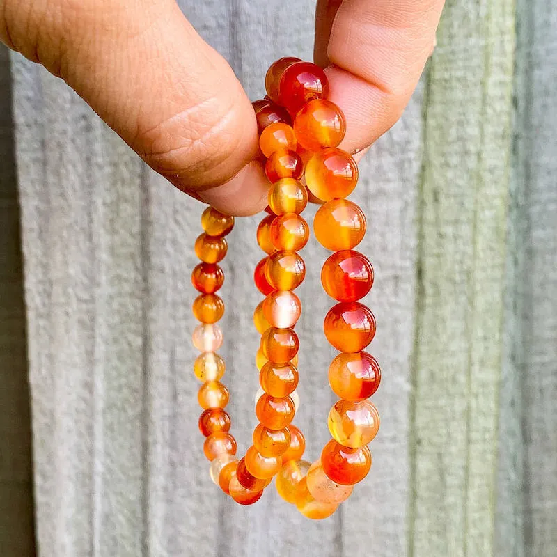 8 mm Gemstone Beaded Bracelet