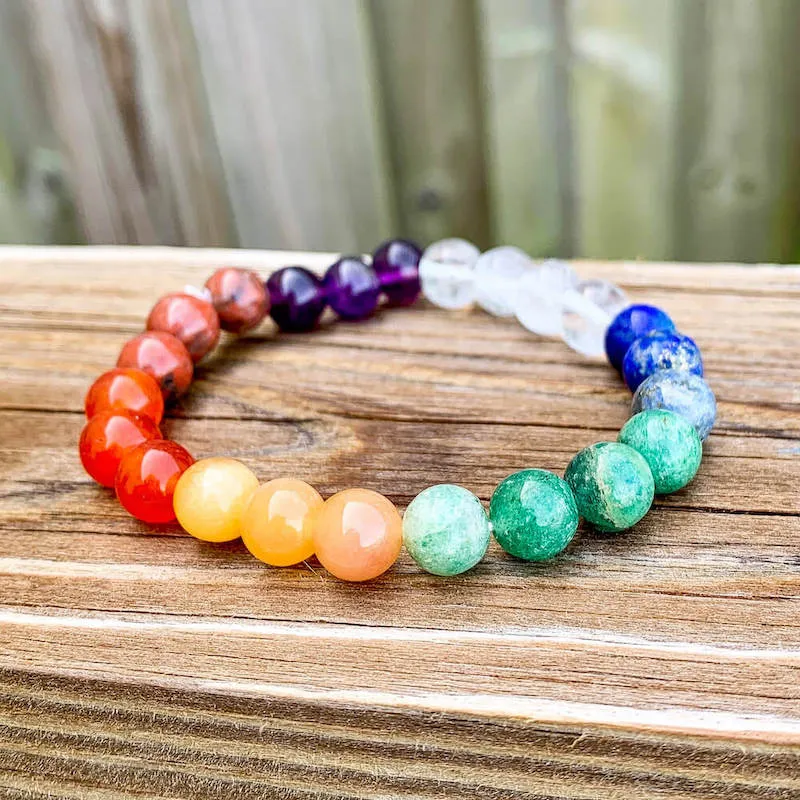 8 mm Gemstone Beaded Bracelet