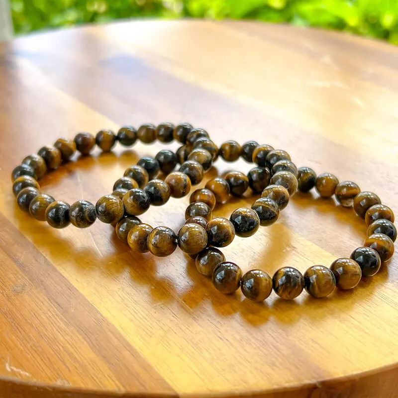 8 mm Gemstone Beaded Bracelet