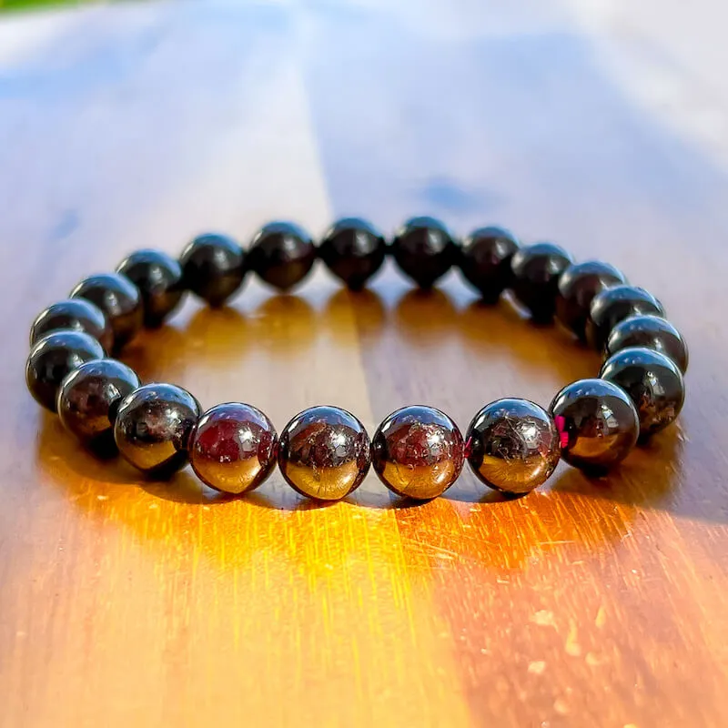 8 mm Gemstone Beaded Bracelet