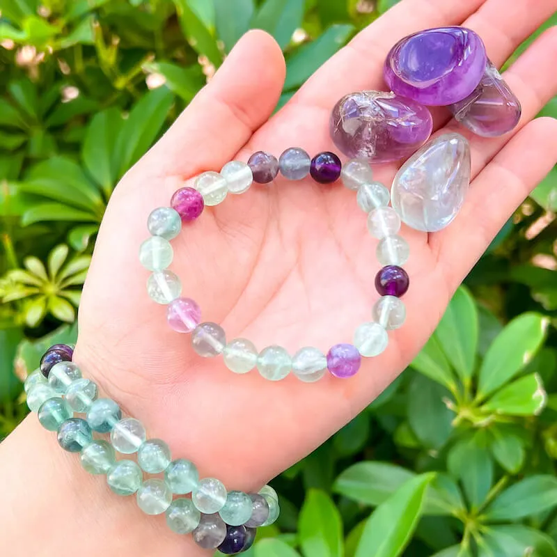 8 mm Gemstone Beaded Bracelet