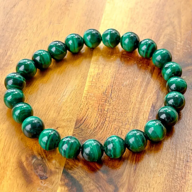 8 mm Gemstone Beaded Bracelet