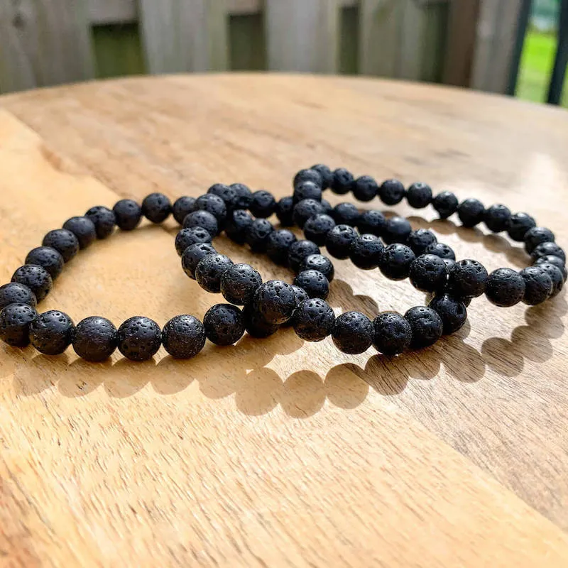 8 mm Gemstone Beaded Bracelet