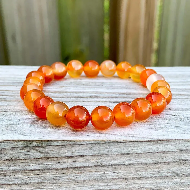 8 mm Gemstone Beaded Bracelet