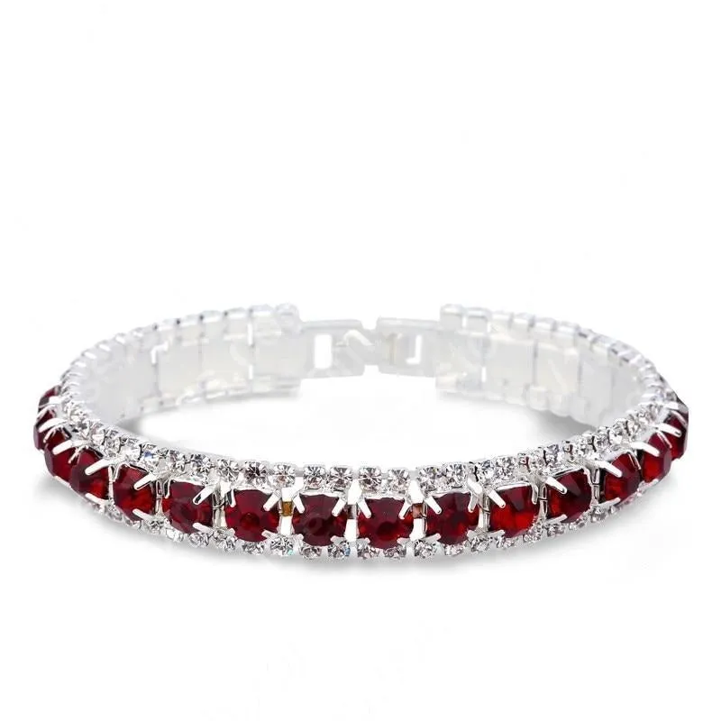 925 Sterling Silver Full AAA Zircon Bracelets
