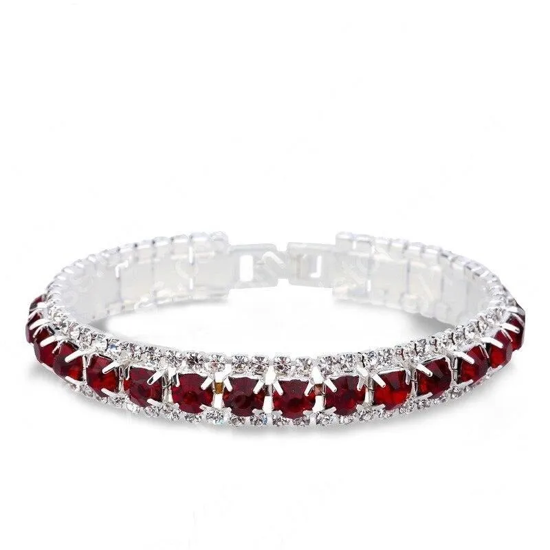 925 Sterling Silver Full AAA Zircon Bracelets