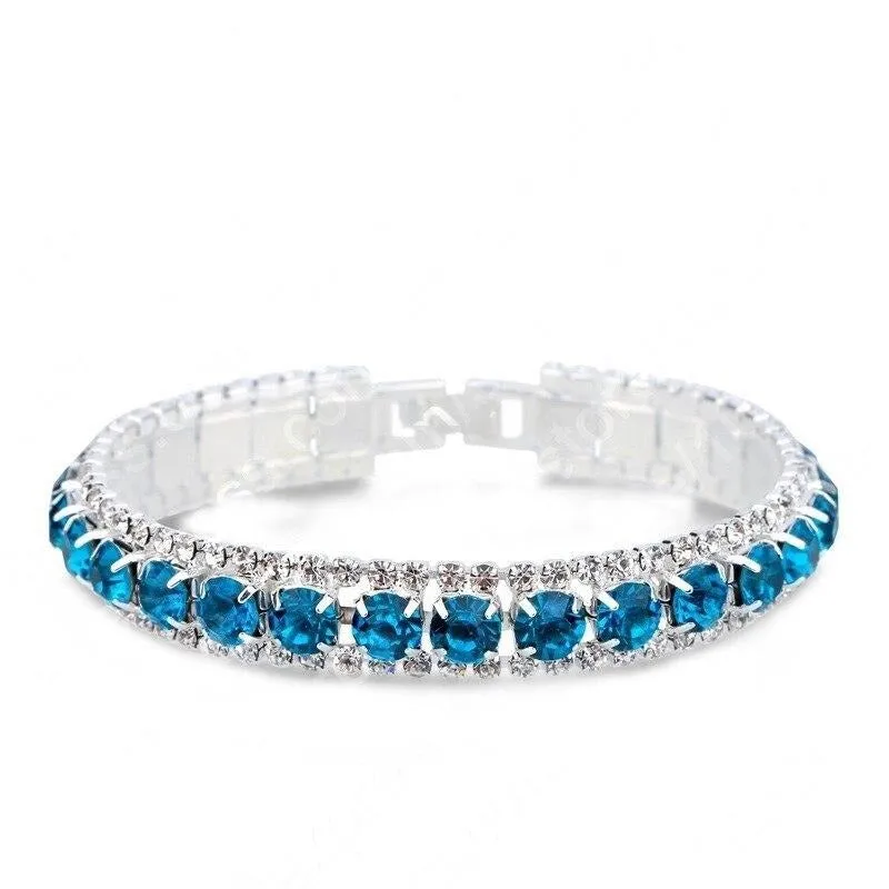 925 Sterling Silver Full AAA Zircon Bracelets