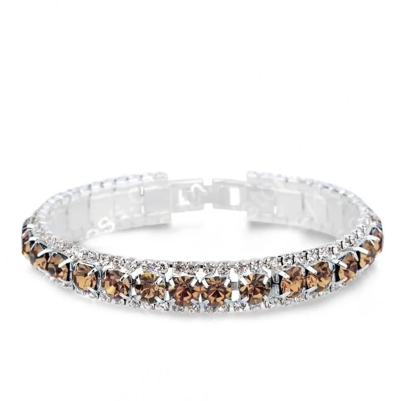 925 Sterling Silver Full AAA Zircon Bracelets